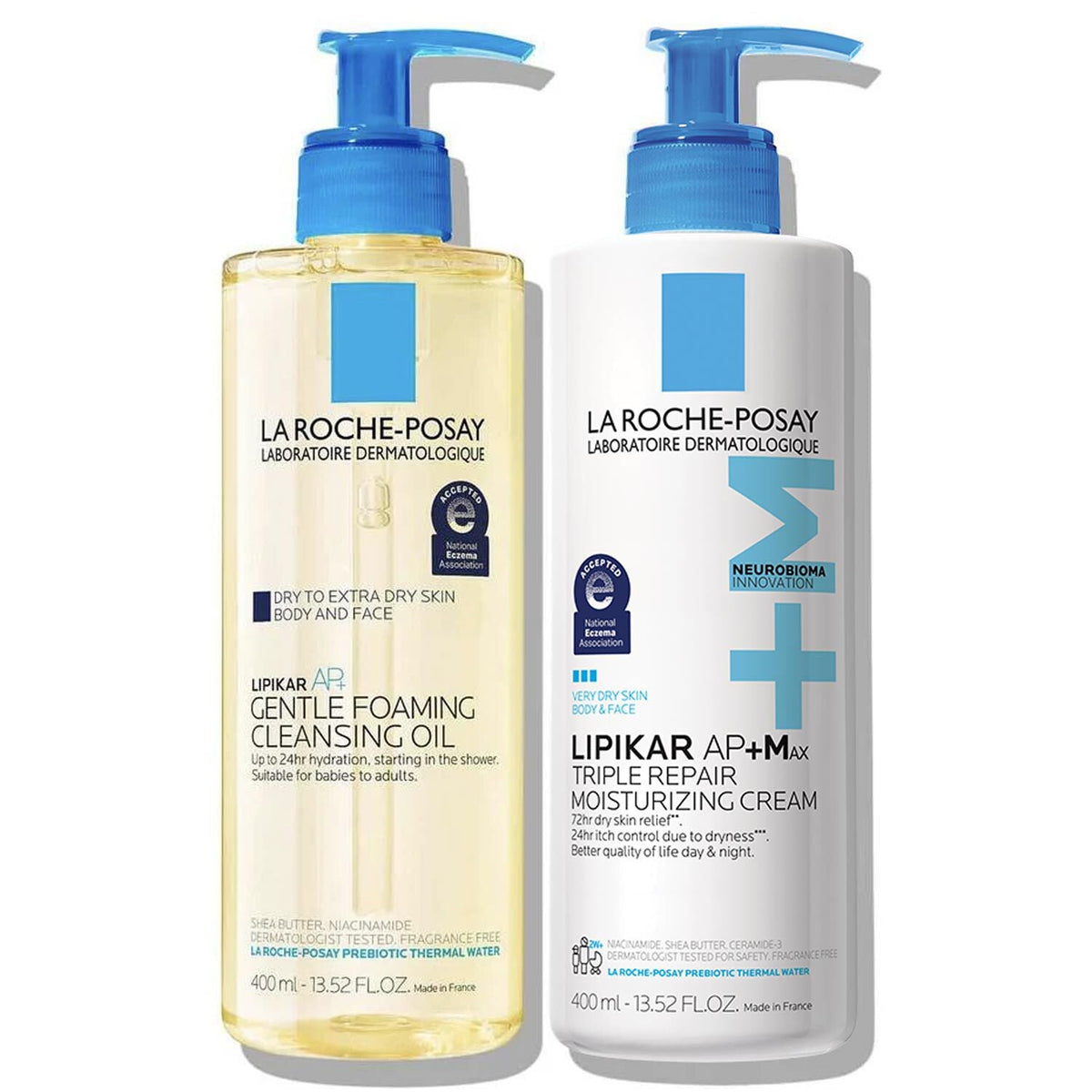 Lipikar AP+ Cleansing Oil & AP+M Moisturizing Cream Set